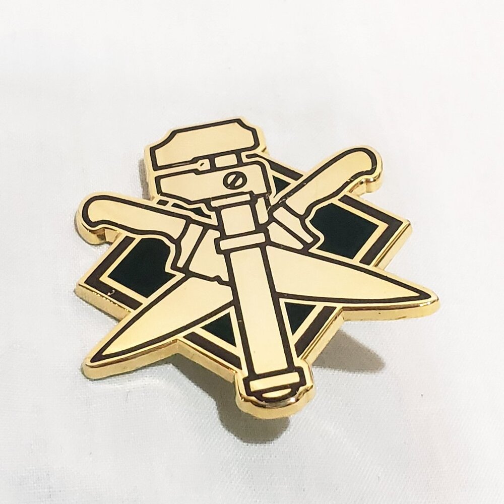 Warmachine Hordes League Privateer Press Path of Devastation 1" Lapel Pin 2015